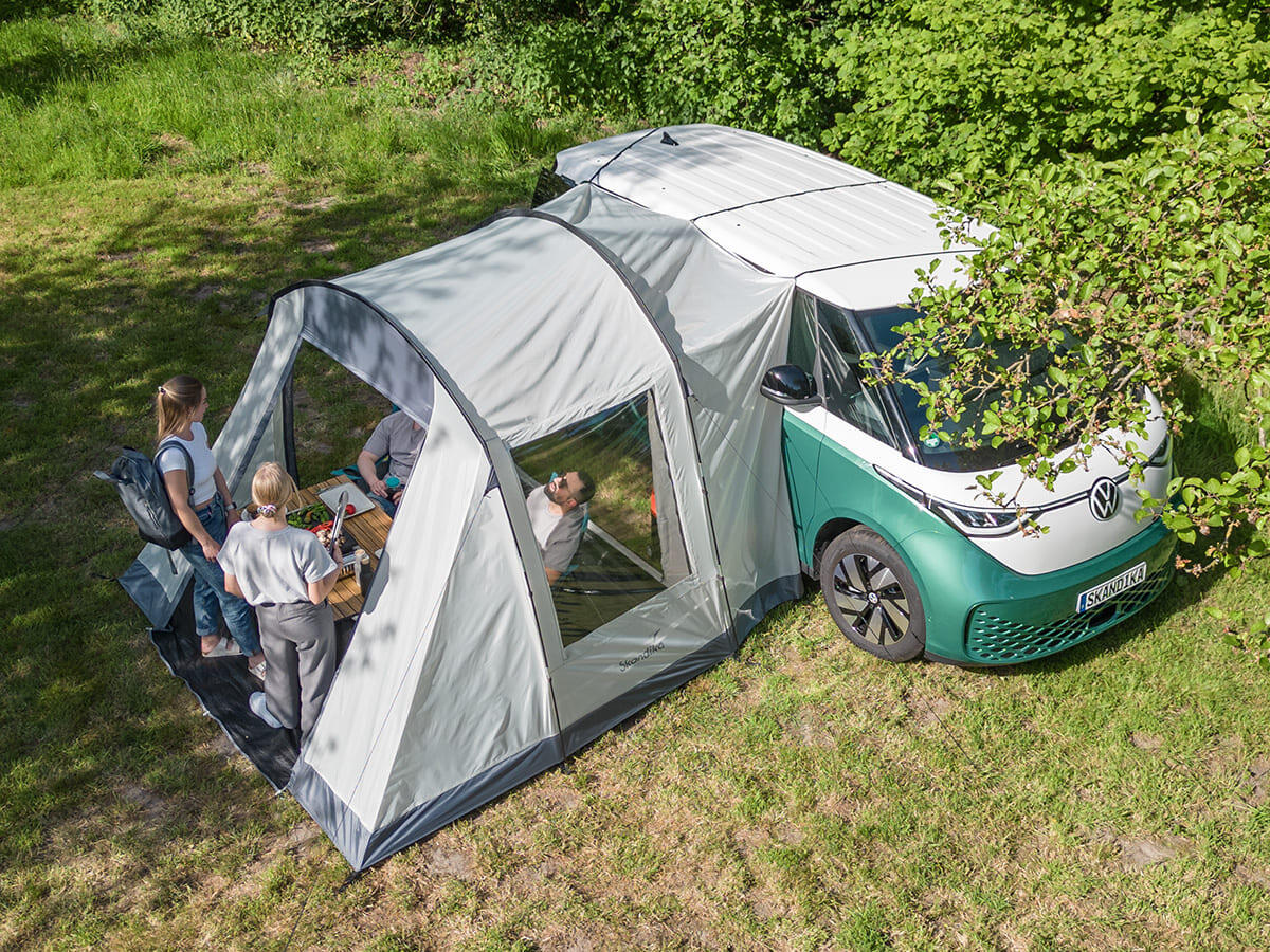 Tente Tunnel Camper Tramp Protect - Auvent pour Mini-Bus Van 2-4 Personnes 7/8