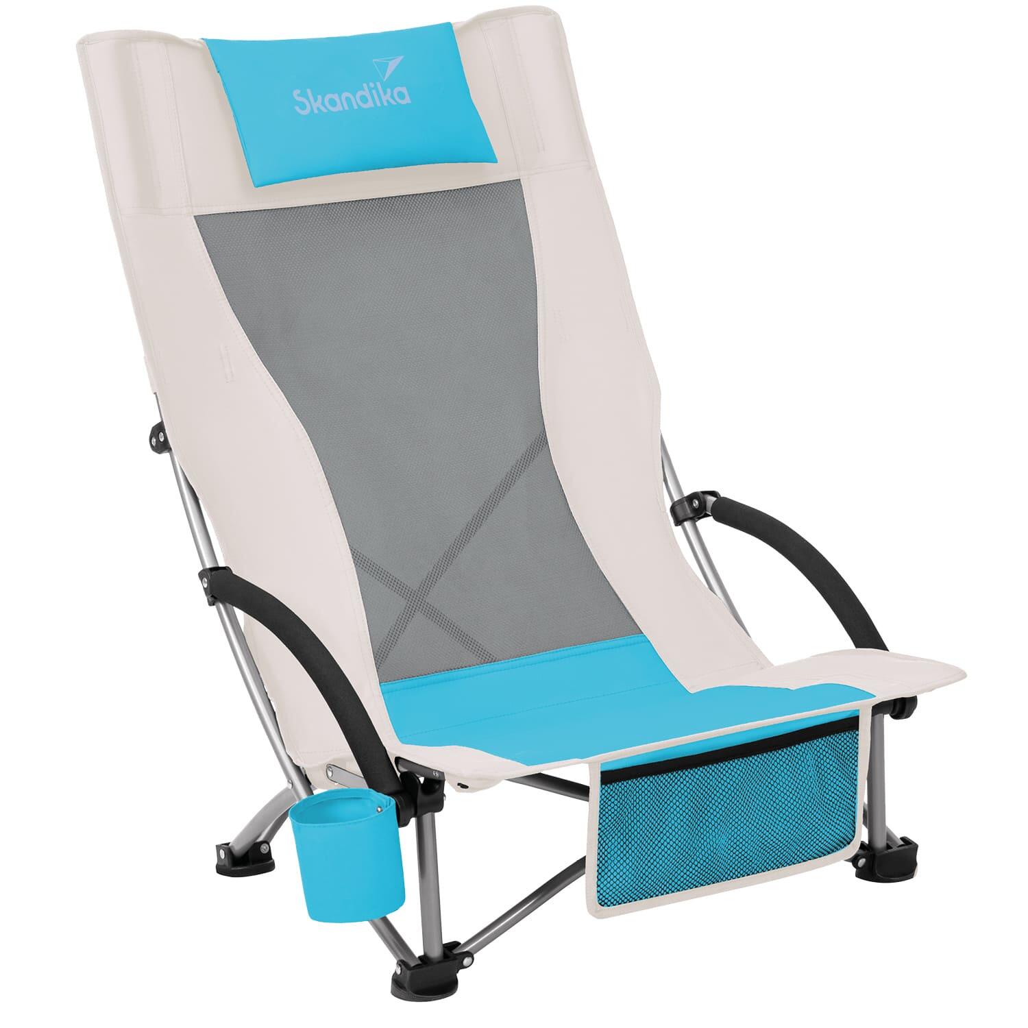 SKANDIKA Campingstoel Beach Klapstoel - Camping - Lichtgewicht - Opvouwbar - Max. 136 kg
