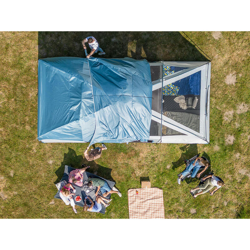 Tunnelzelt - Tonsberg 10 Personen - Camping Zelt mit Single Skin - Moskitonetz