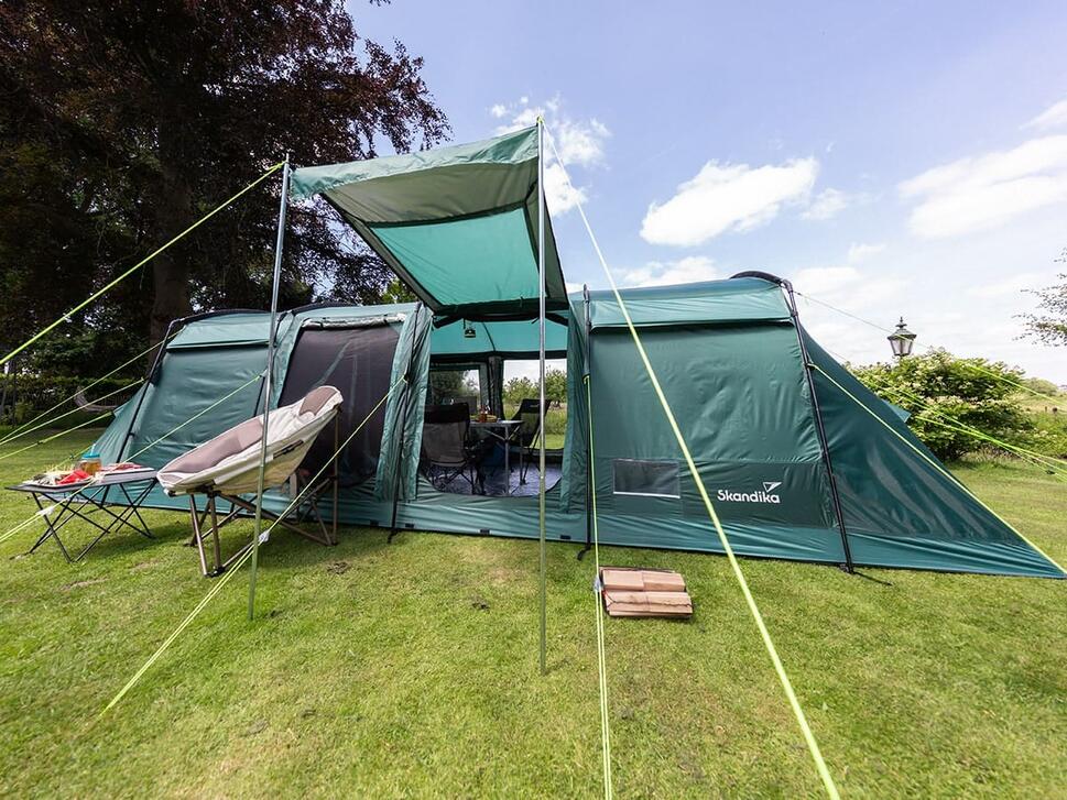 Namiot kempinowy Montana 8 Sleeper Protect, 8-osobowy, 3-4 sypialnie, zielony