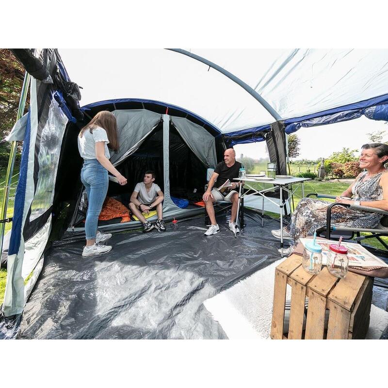 Tunnelzelt Montana Sleeper Protect 12 Personen - 2 Schwarze ...