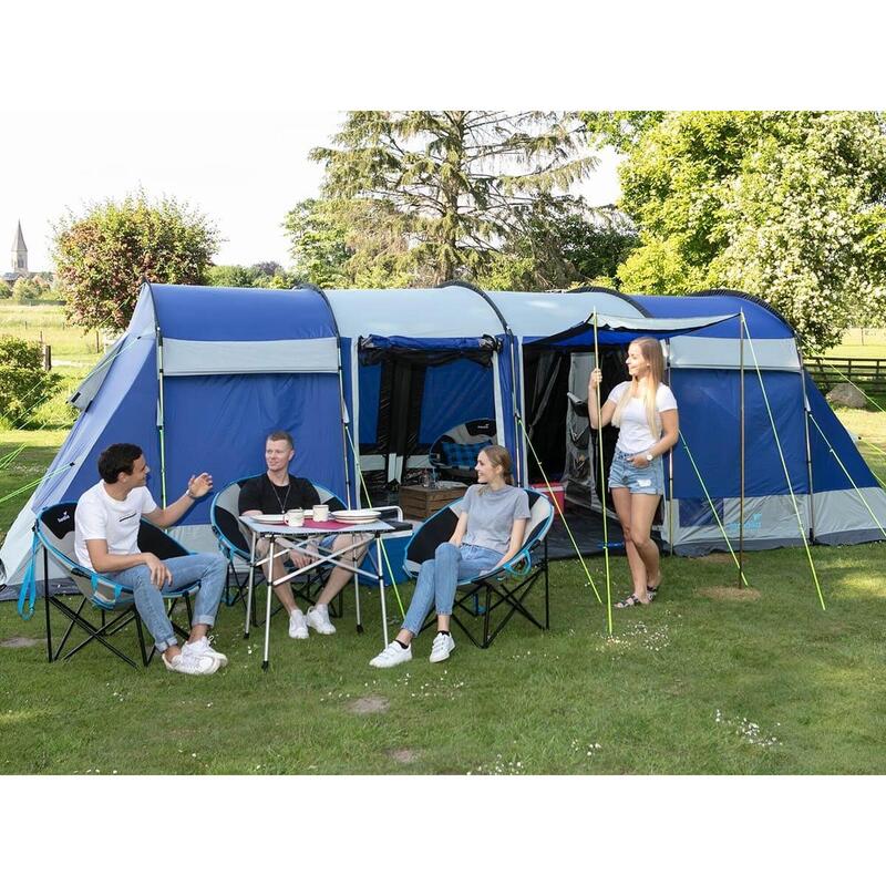 Tente familiale tunnel Montana 12 Sleeper - 12 personnes - 2 cabines sombres