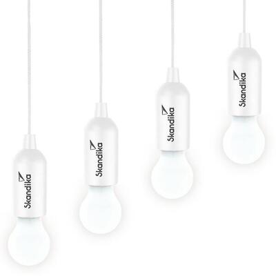 Campinglampe Narvik | 4er Set. LED Lampe. Pull Light. batteriebetrieben