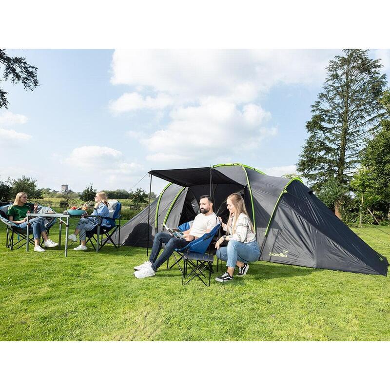 Tente dôme Daytona 6 XXL - Camping - 6 Personnes - Sol Cousu - 3 cabines