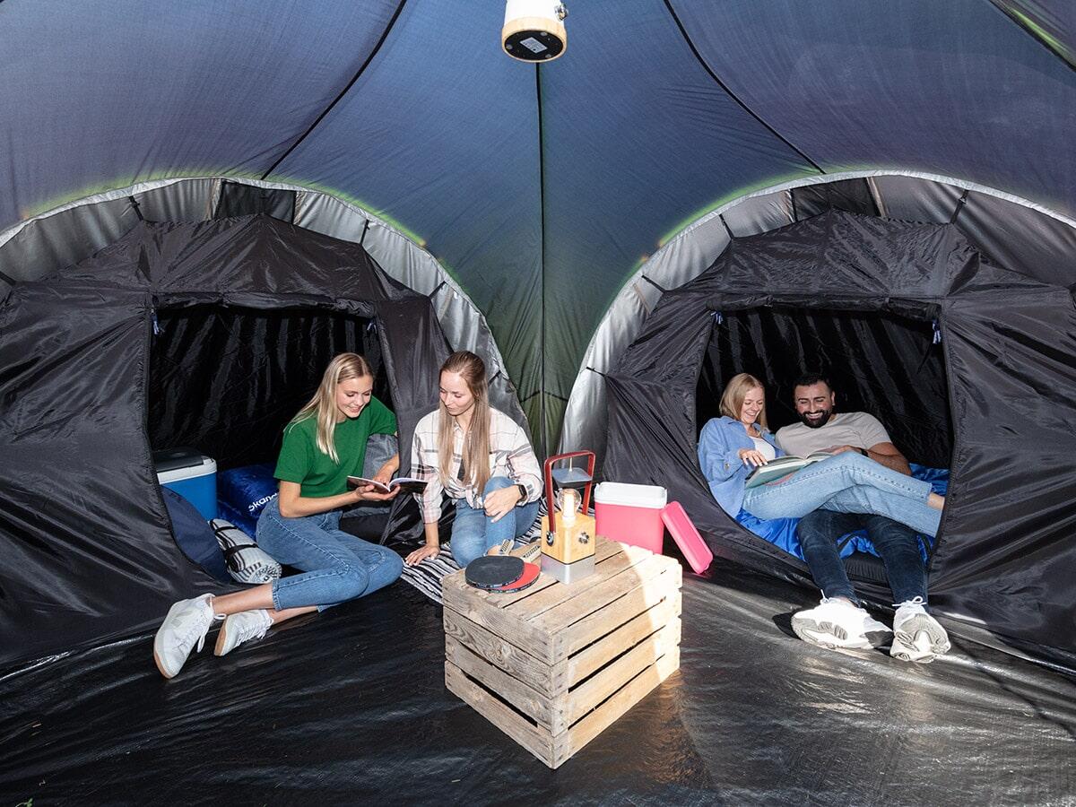 Tente dôme Daytona 6 XL Protect - Camping - 6 Personnes - Sol Cousu - 3 cabines 4/7