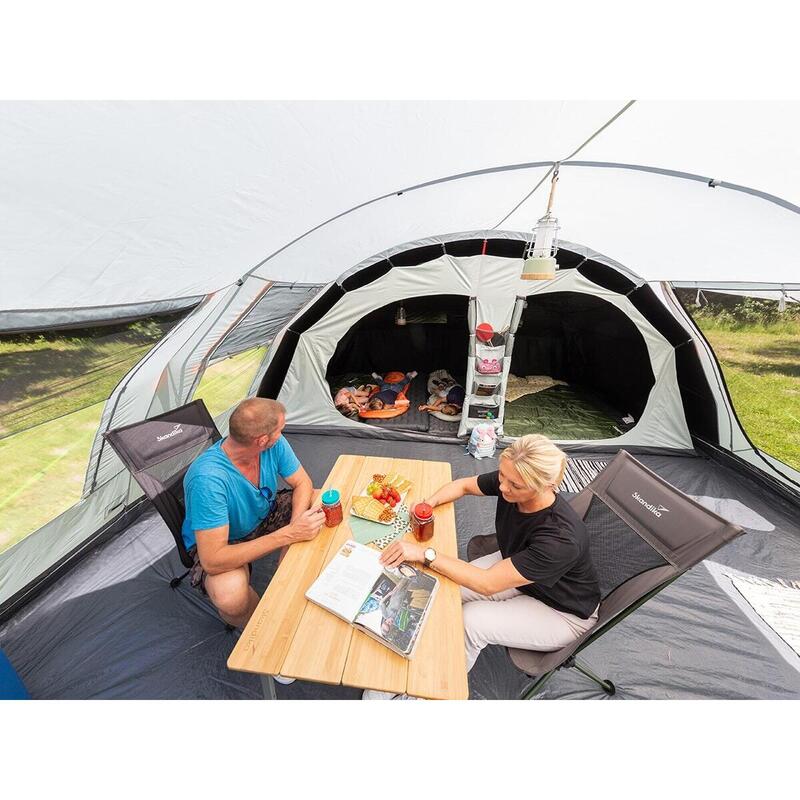 Tente tunnel Egersund 7 XL Sleeper Protect - 7 pers - Sol cousu - 1 cabine noire