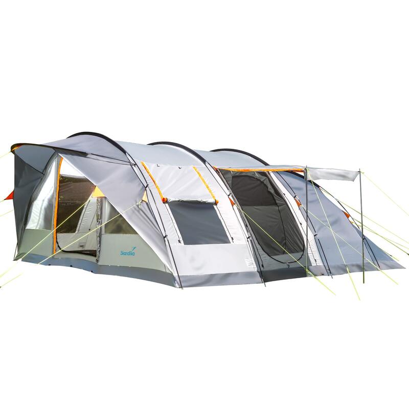 Tente tunnel Egersund 7 Plus Sleeper - 7 personnes - Sol cousu - 1 cabine noire