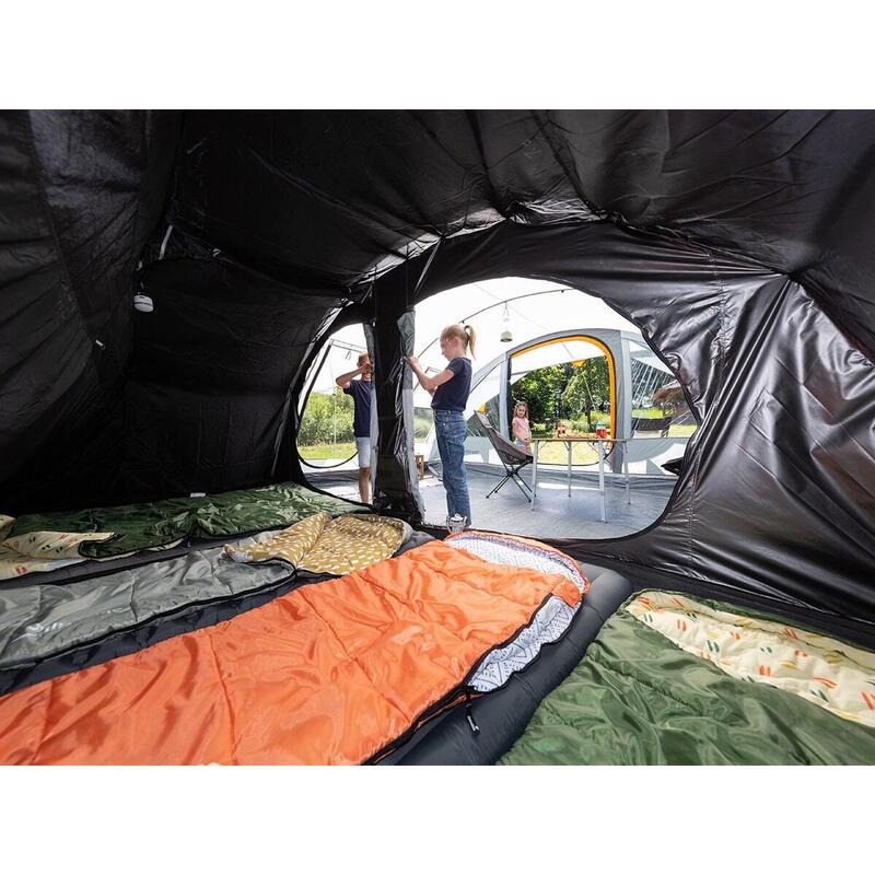 Tente tunnel Egersund 7 XL Sleeper Protect - 7 pers - Sol cousu - 1 cabine noire