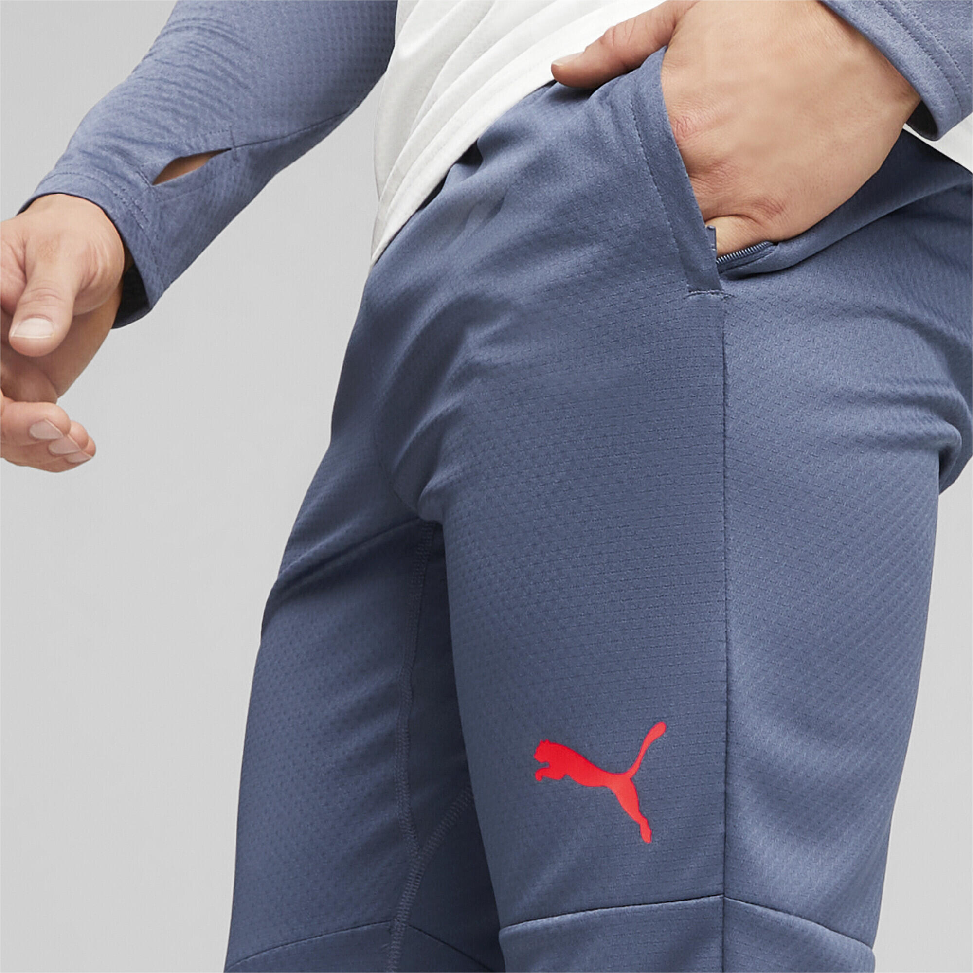 Pantalon d’entraînement de football individualCUP PUMA White Inky Blue 4/6