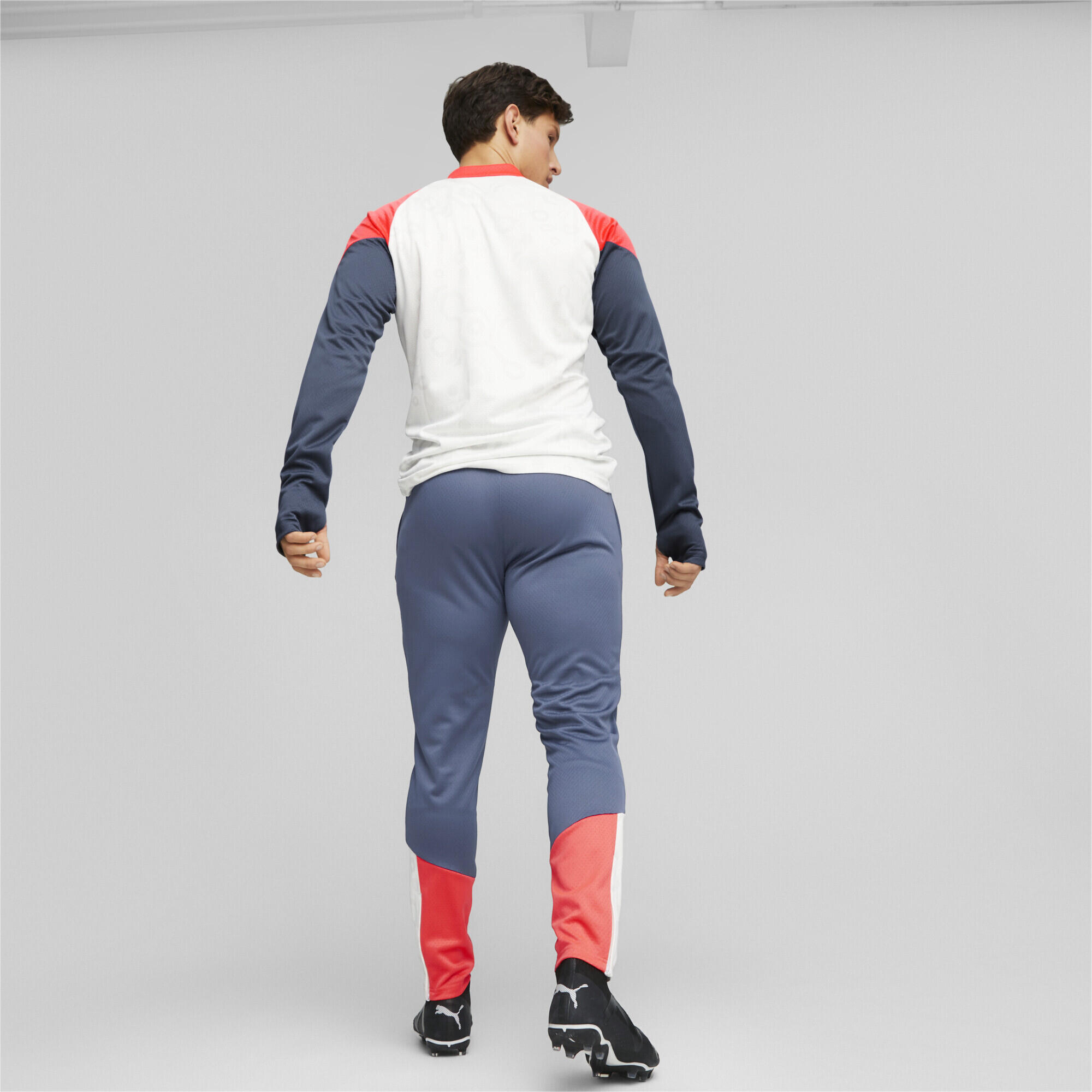 Pantalon d’entraînement de football individualCUP PUMA White Inky Blue 3/6