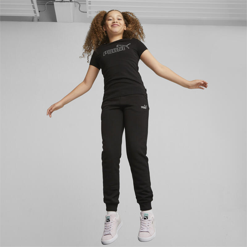 ESS+ ANIMAL sweatpants voor jongeren PUMA Black