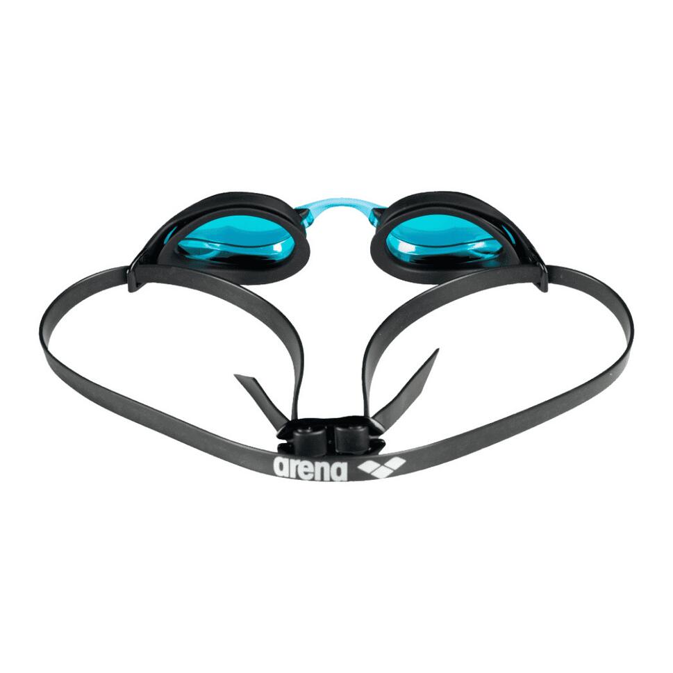 Arena Cobra Core Swipe Mirror okulary startowe Aqua/Black lustrzane niebieskie