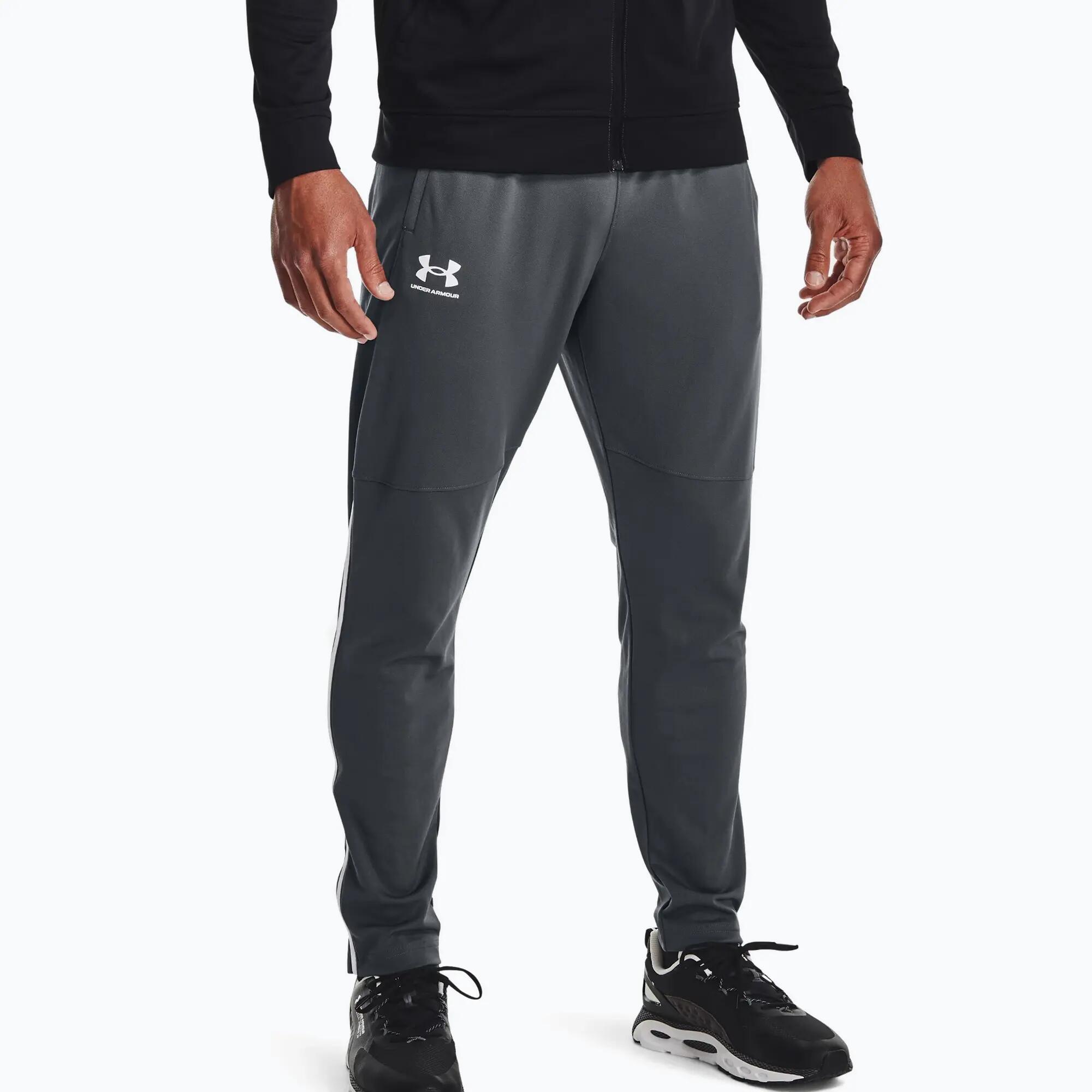 Mens Pique Jogging Bottoms (Pitch Grey) 3/5