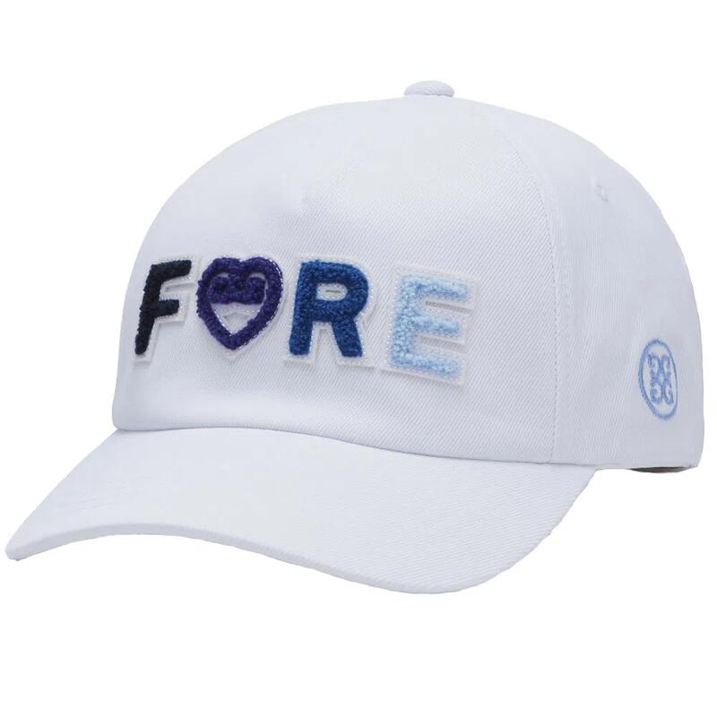 CHENILLE FORE STRETCH TWILL SNAPBACK 彈力斜紋女士高爾夫球帽 - 白色