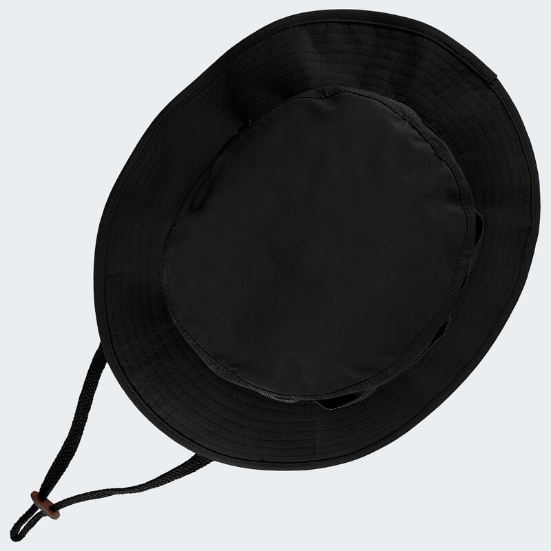 Sombrero boonie pesca, Gorro trekking, Impermeable, Mujer y hombre, Negro