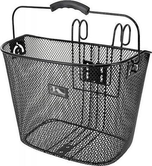 Panier de vélo pour guidon 19 litres acier noir pour vélo électrique