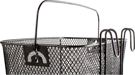 Panier de vélo pour guidon 19 litres acier noir pour vélo électrique 2/2