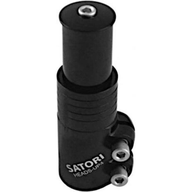 Ahead stuurpen-adapter Satori Up-4 met spacers - mat zwart