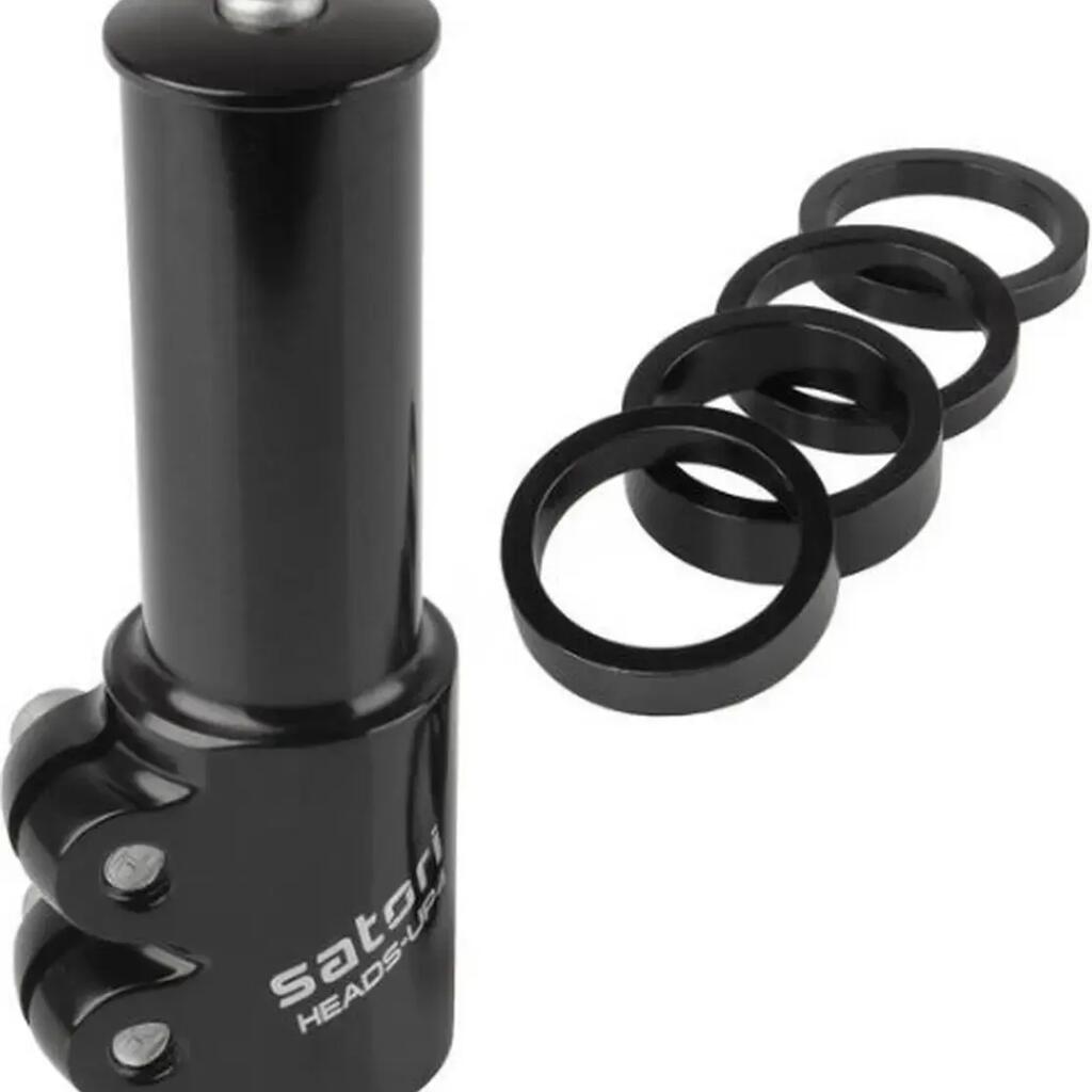 Ahead stem adapter Satori Up-4 with spacers - matt black