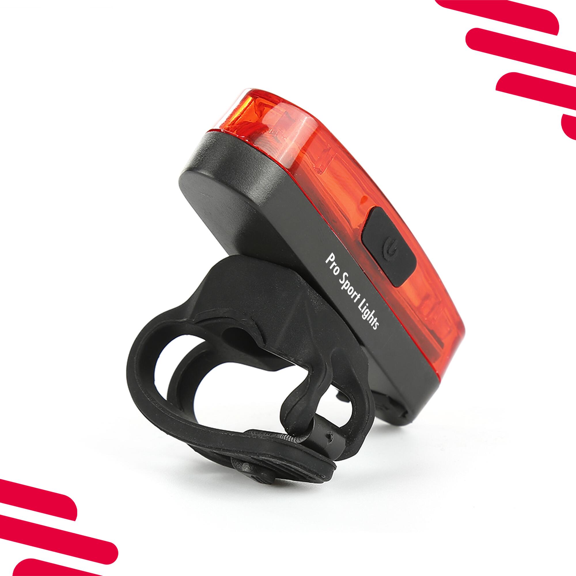 Luz traseira para bicicleta 120 lúmenes vermelha - LED 4/7