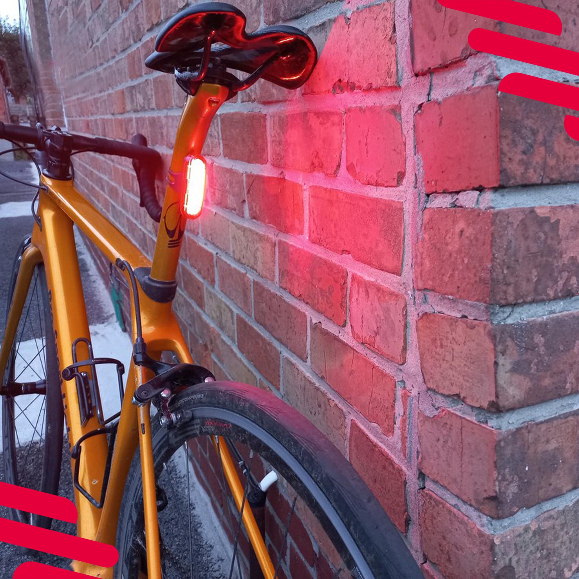 Luz traseira para bicicleta 120 lúmenes vermelha - LED 7/7