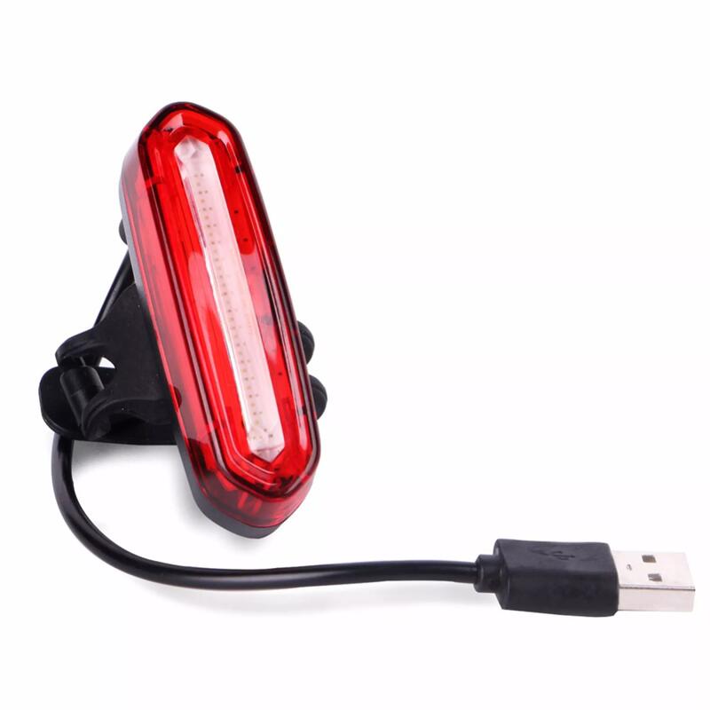 Lumière de vélo 120 Lumen Rouge - Feu arrière à Led - USB Rechargeable ...