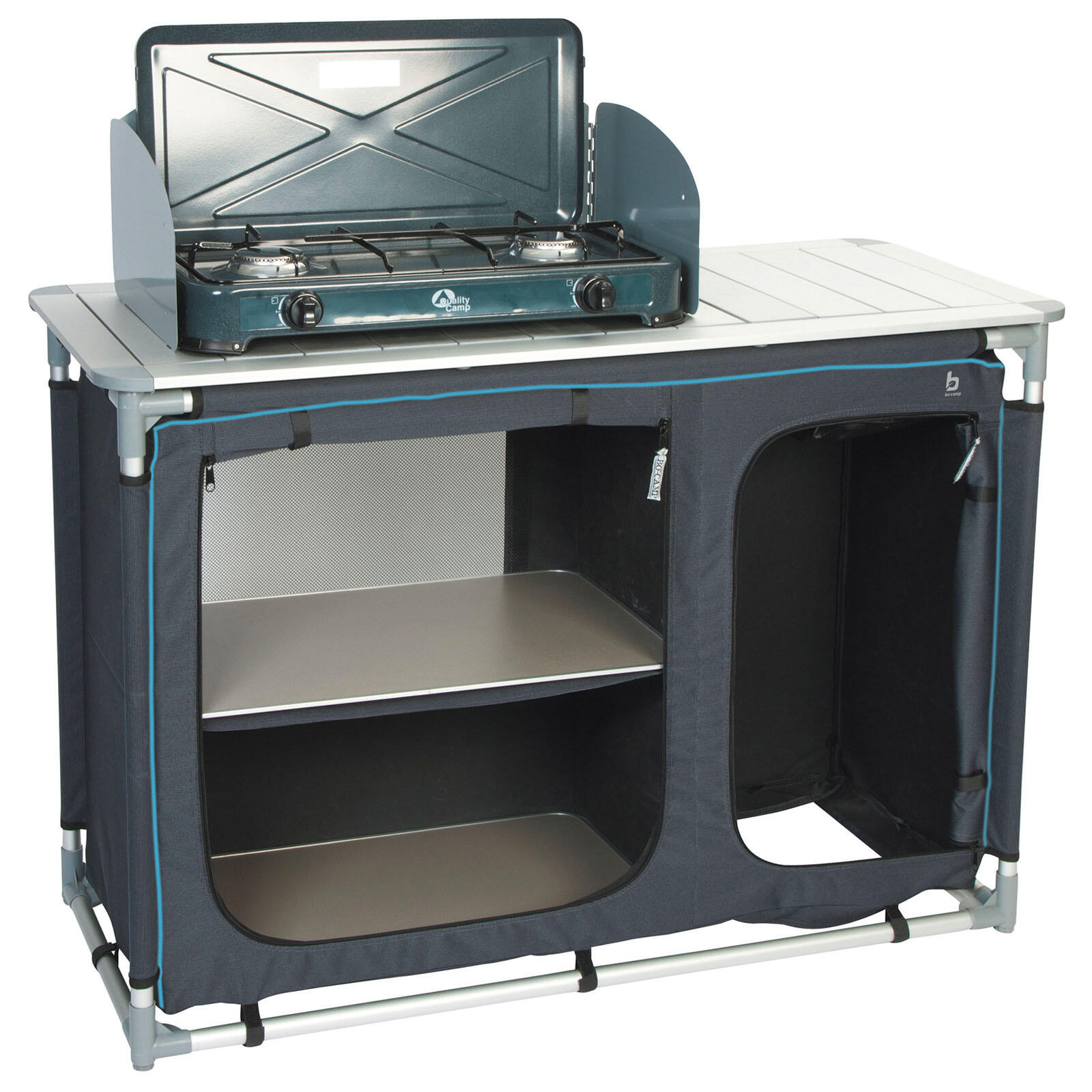 Armoire de camping Voyage Cuisine Box pliante Évier Alu 5/7