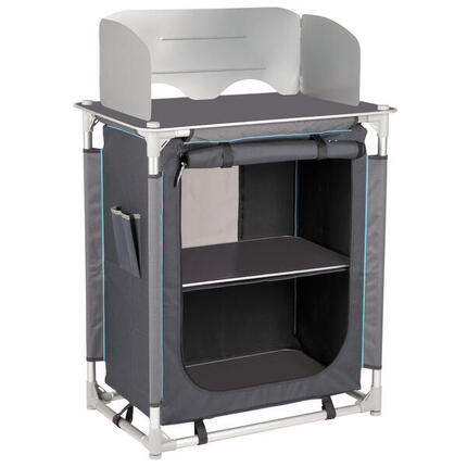 Campingschrank Reise Camping Küche Küchen Box Faltschrank Tisch Windschutz Alu