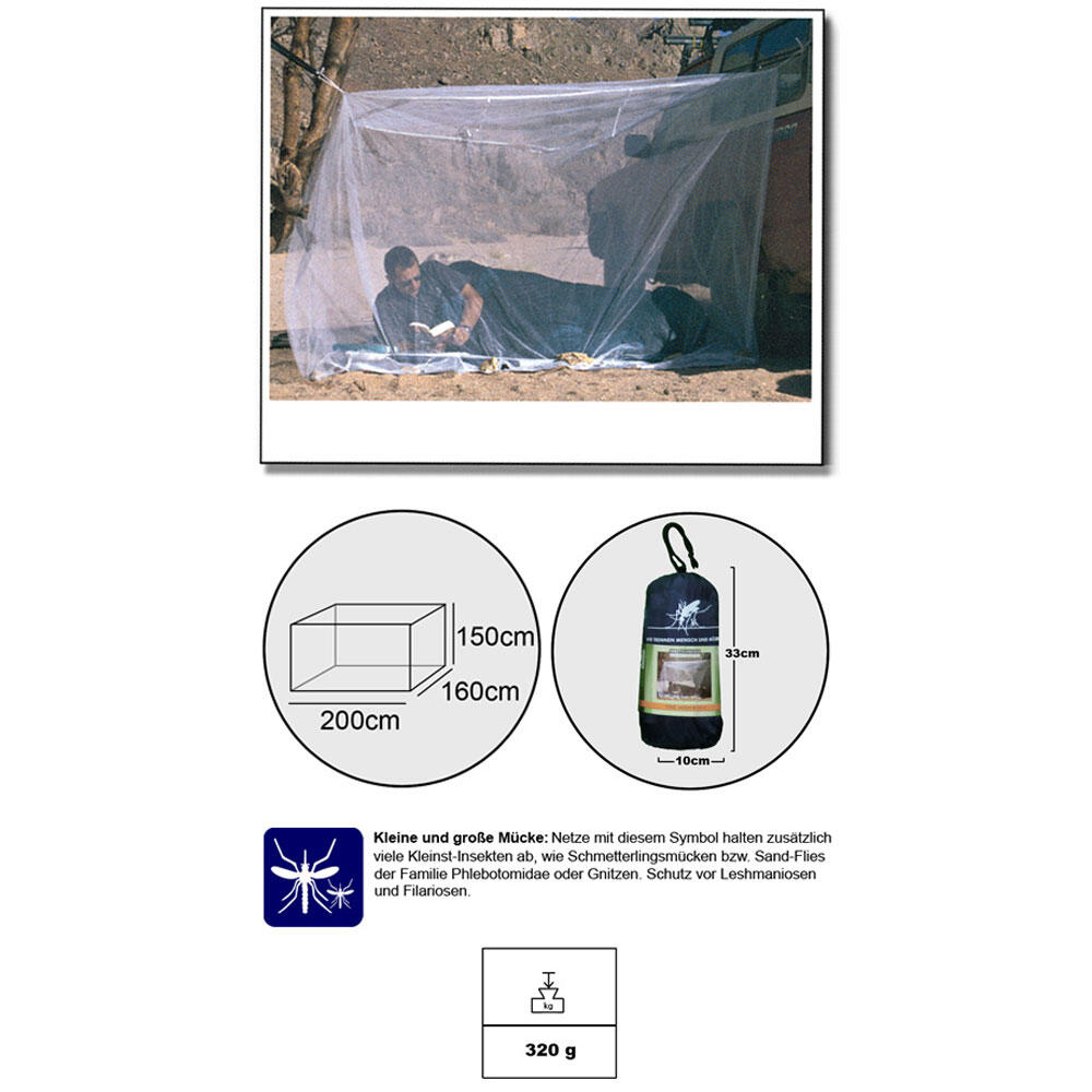 Zanzariera a maglia fine Box II da viaggio protezione dagli insetti 2/7