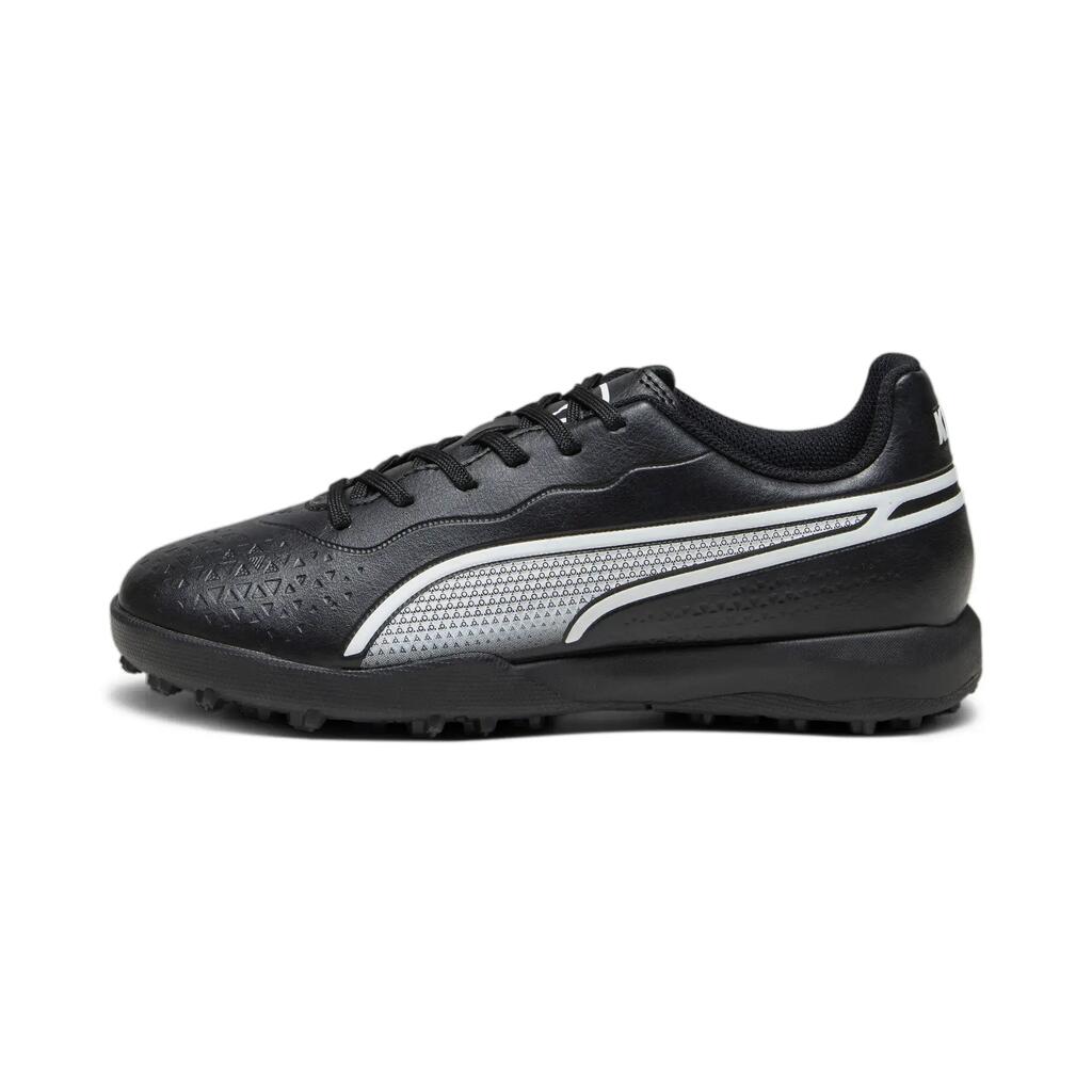 PUMA Kids KING MATCH TT Youth Football Boots - PUMA Black-PUMA White