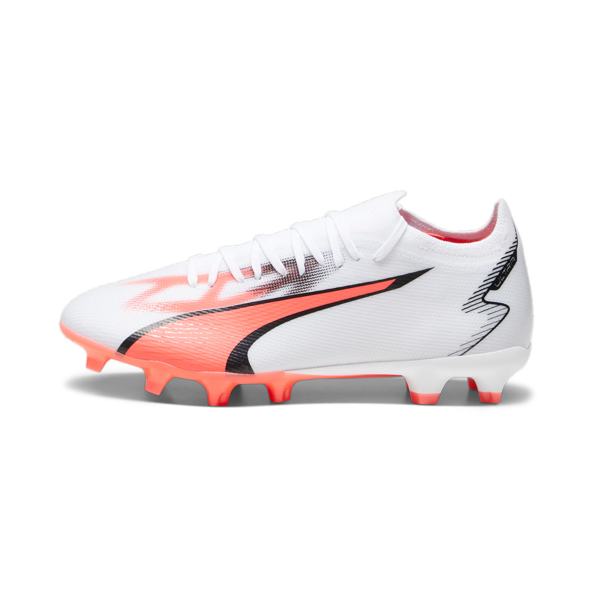 Puma - Chaussures De Football Hommes Puma Ultra Match Fg Blanc - Chaussures De Football - Blanc|noir|orange - 46,5 - Decathlon