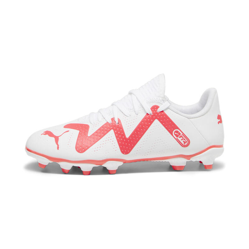 Botas de fútbol Niños FUTURE PLAY FG/AG PUMA White Fire Orchid Red