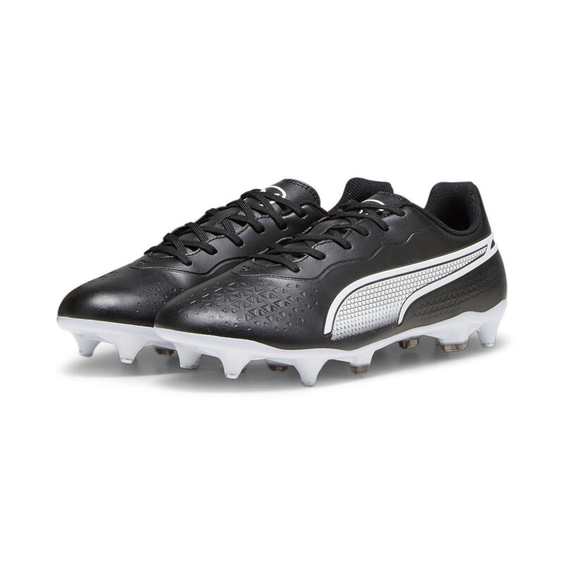 Încălțăminte de fotbal PUMA KING MATCH MxSG - PUMA Negru-PUMA Alb