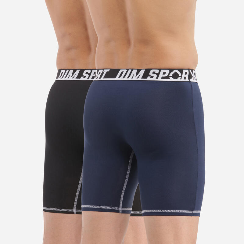 Lot de 2 Boxers Long Homme Dim Sport