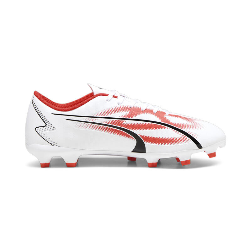 Botas de fútbol ULTRA PLAY FG/AG Hombre PUMA White Black Fire Orchid Red