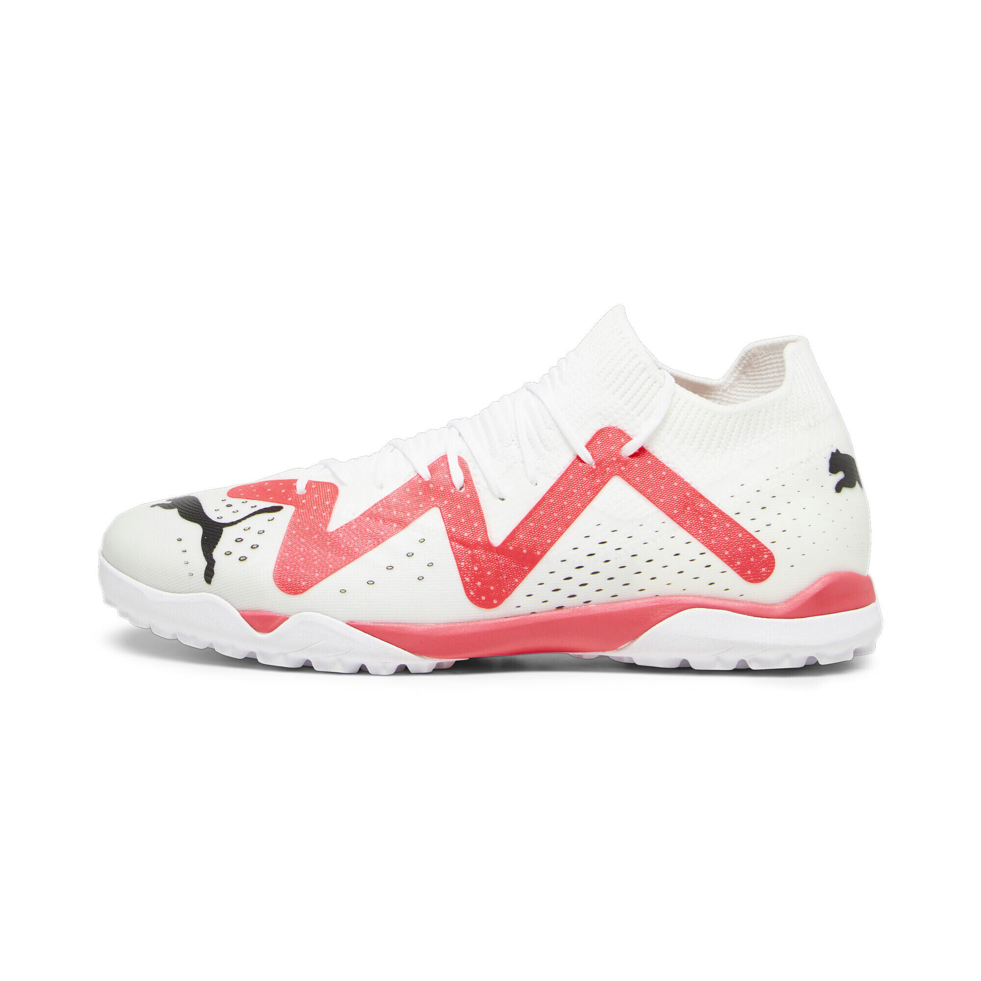 FUTURE MATCH TT voetbalschoenen voor heren PUMA White Black Fire Orchid Red 5/7