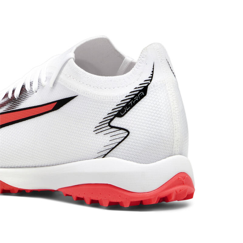 Scarpe da calcio ULTRA MATCH TT da uomo PUMA White Black Fire Orchid Red