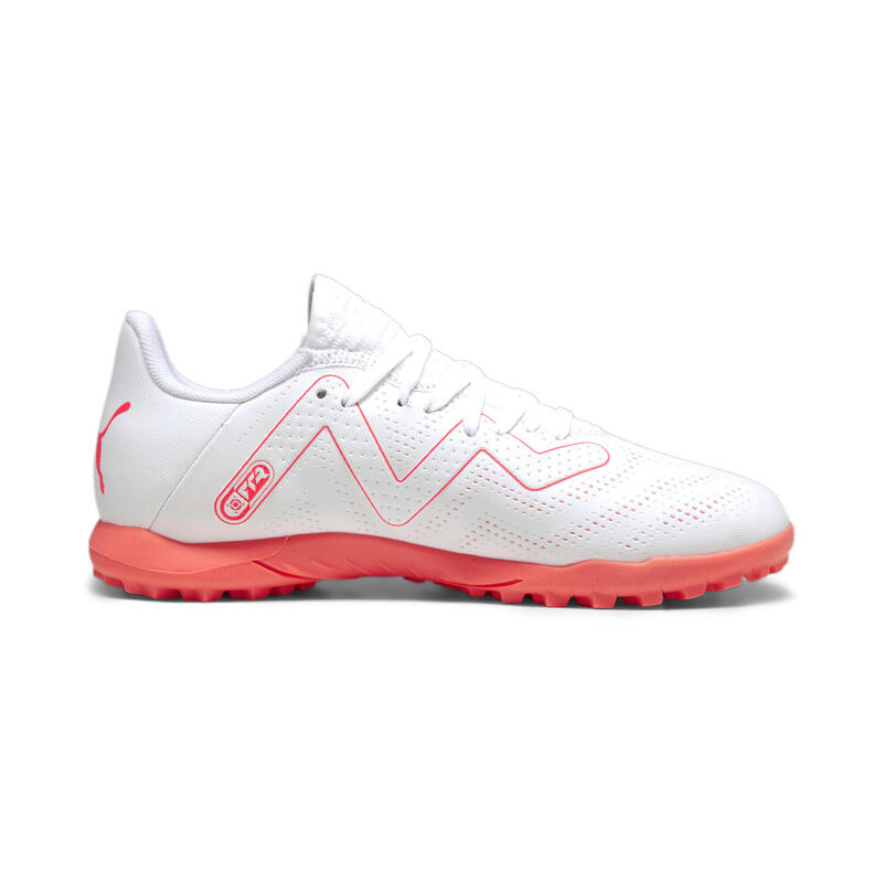 Scarpe da calcio FUTURE PLAY TT da ragazzi PUMA White Fire Orchid Red