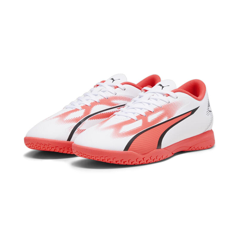 ULTRA PLAY IT Fußballschuhe Jugendliche PUMA White Black Fire Orchid Red