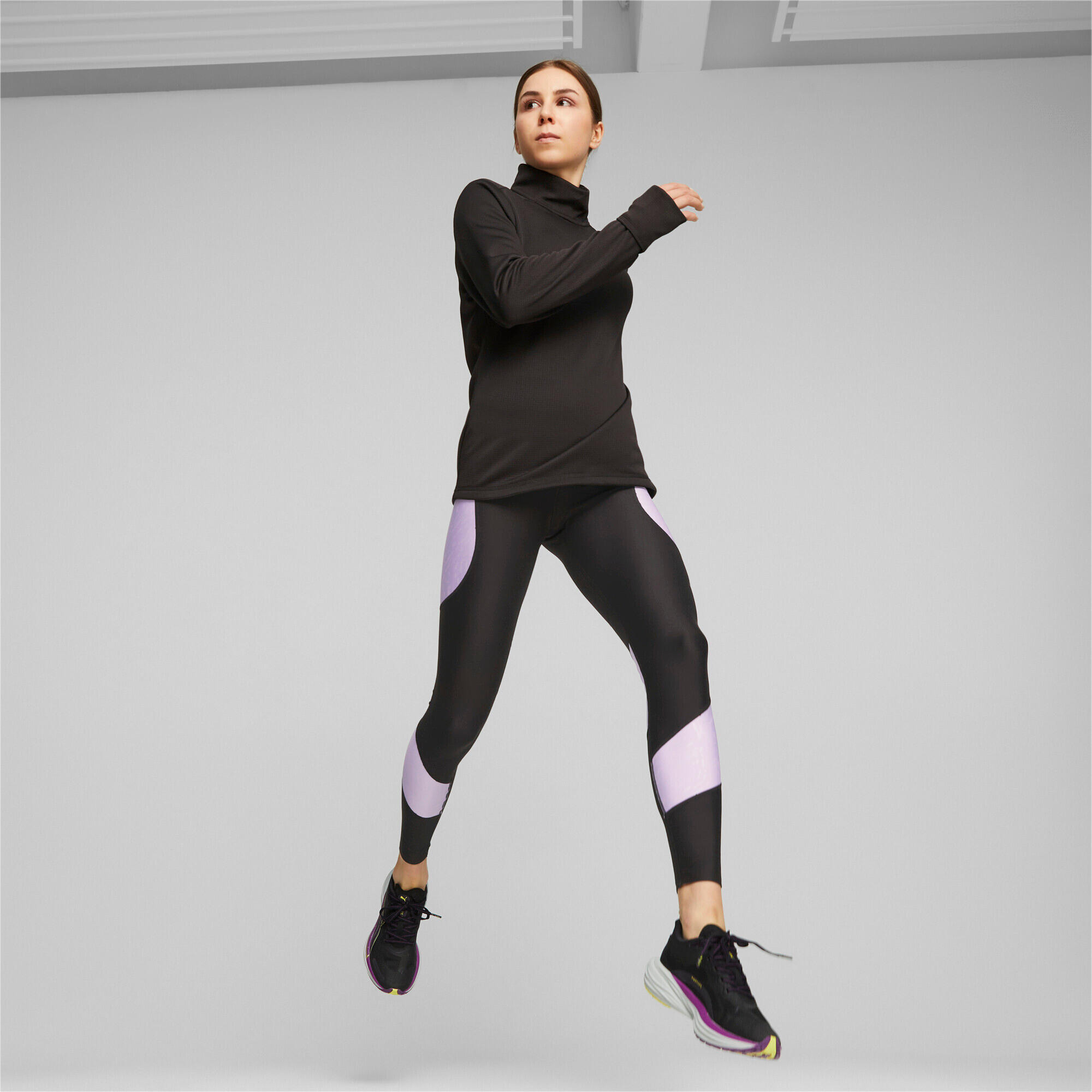 Pulôver de corrida PUMA Micro Fleece para mulher - PUMA Preto 2/7