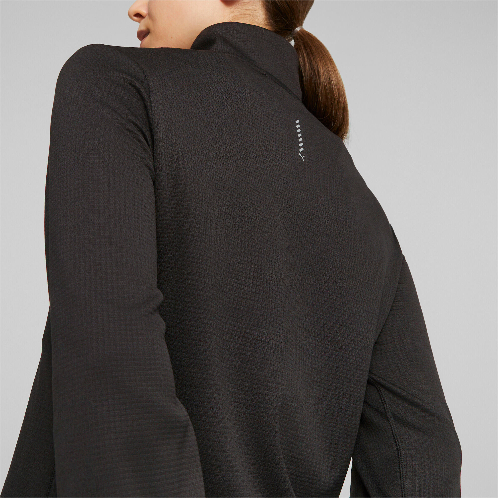 Pulôver de corrida PUMA Micro Fleece para mulher - PUMA Preto 4/7