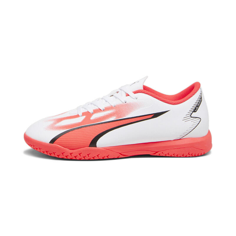 ULTRA PLAY IT Fußballschuhe Jugendliche PUMA White Black Fire Orchid Red