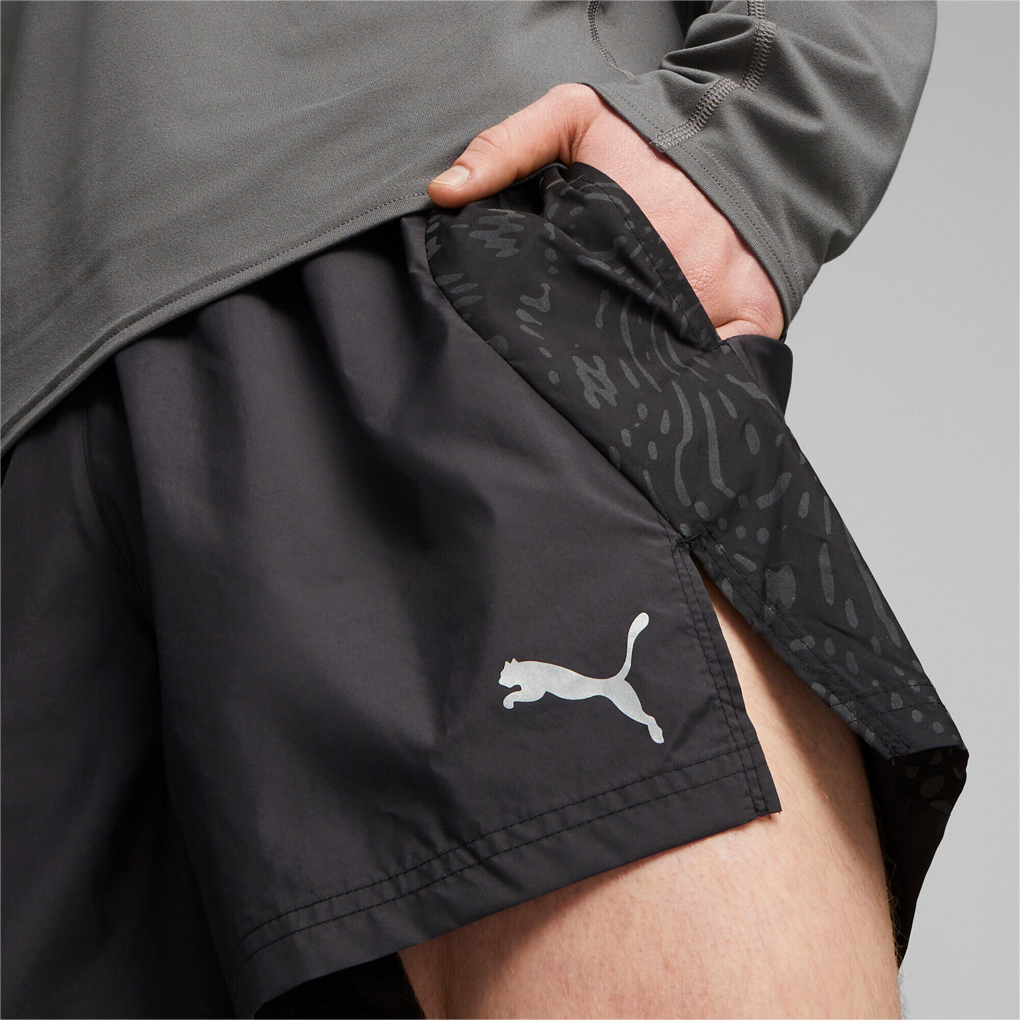 Corto Hombre Puma Run Negro 4/7