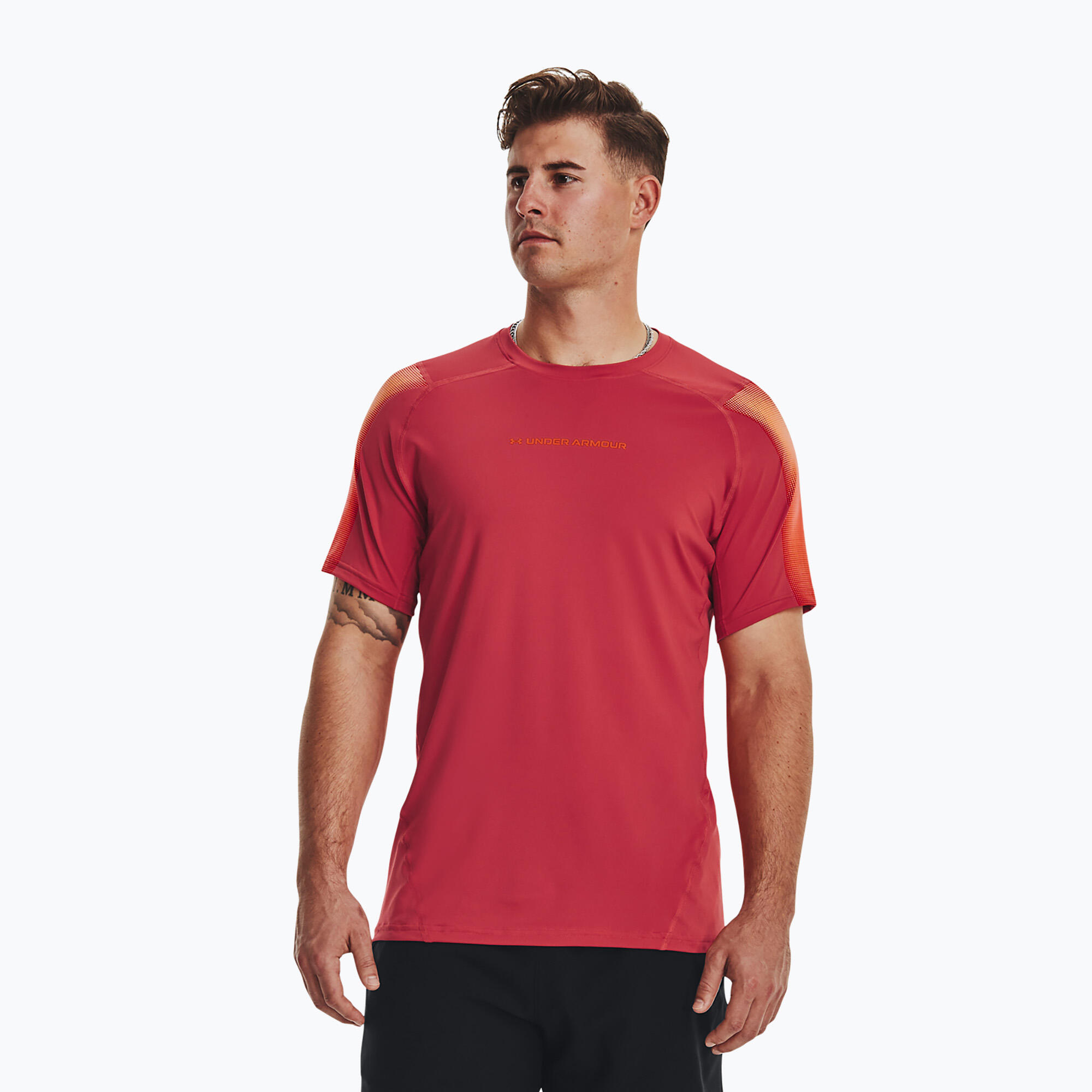 T-shirt d'entraînement Under Armour HG Armour Nov Fitted pour hommes 3/5