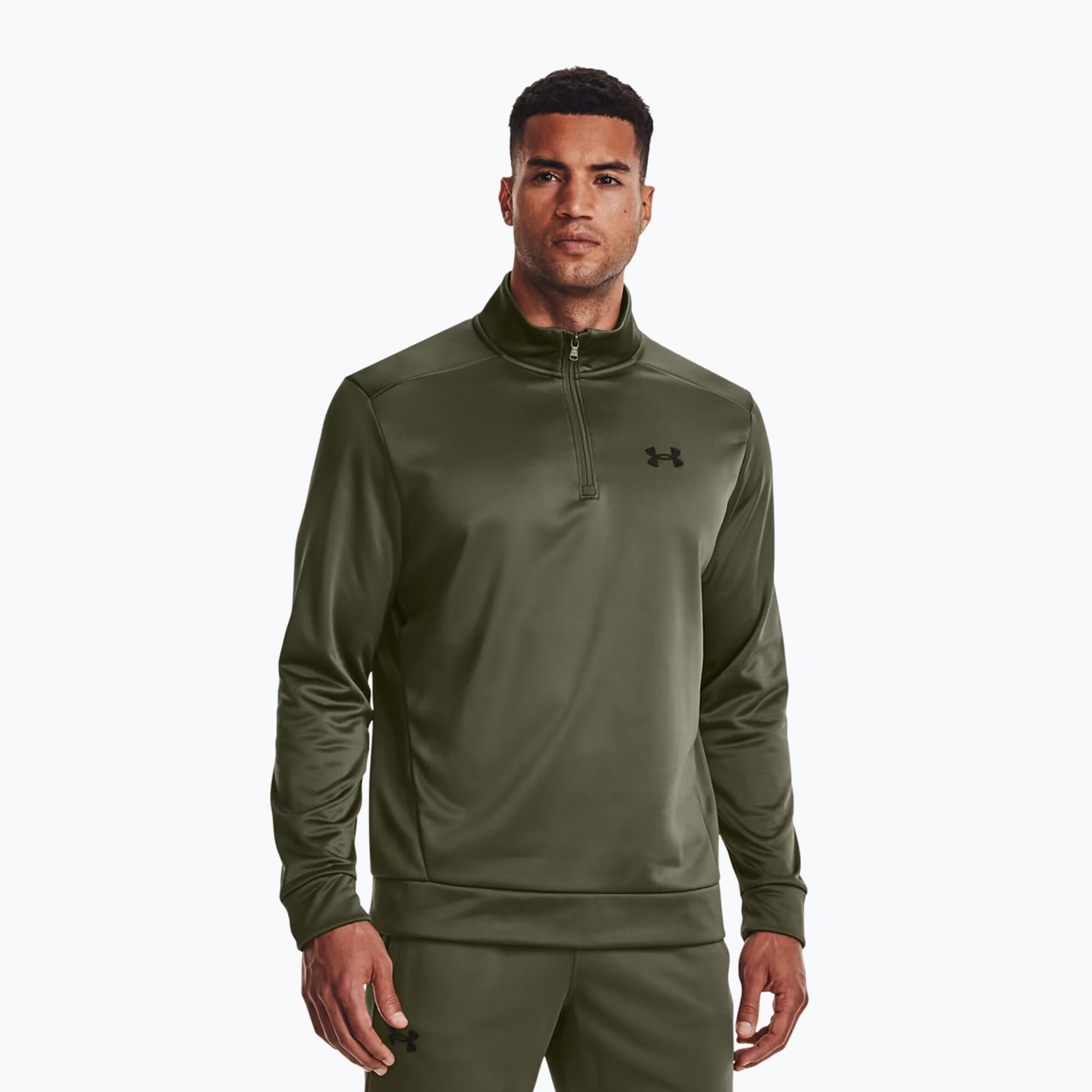 Sweat d'entraînement Under Armour Armour Fleece 1/4 Zip pour hommes 3/4
