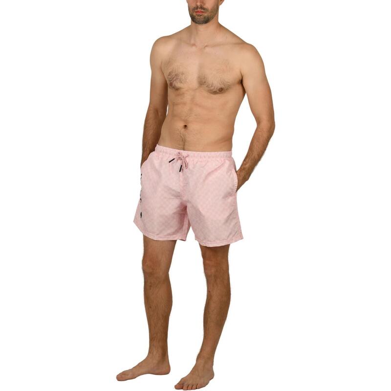 Sort de plaja Oslo 5" Swim Short - roz barbati