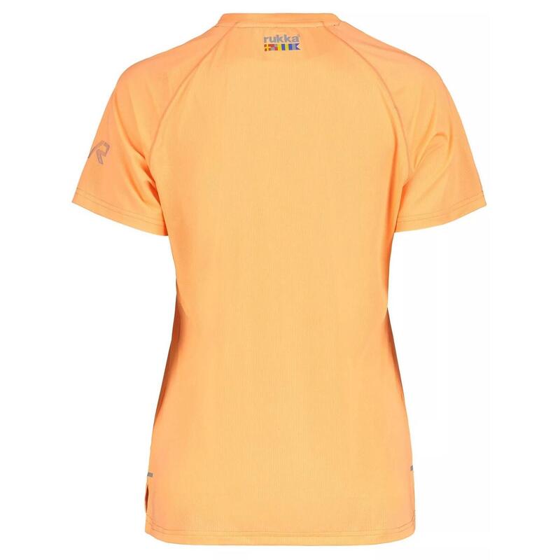 Tricou pentru sport, cu maneci scurte Merjala - portocaliu femei