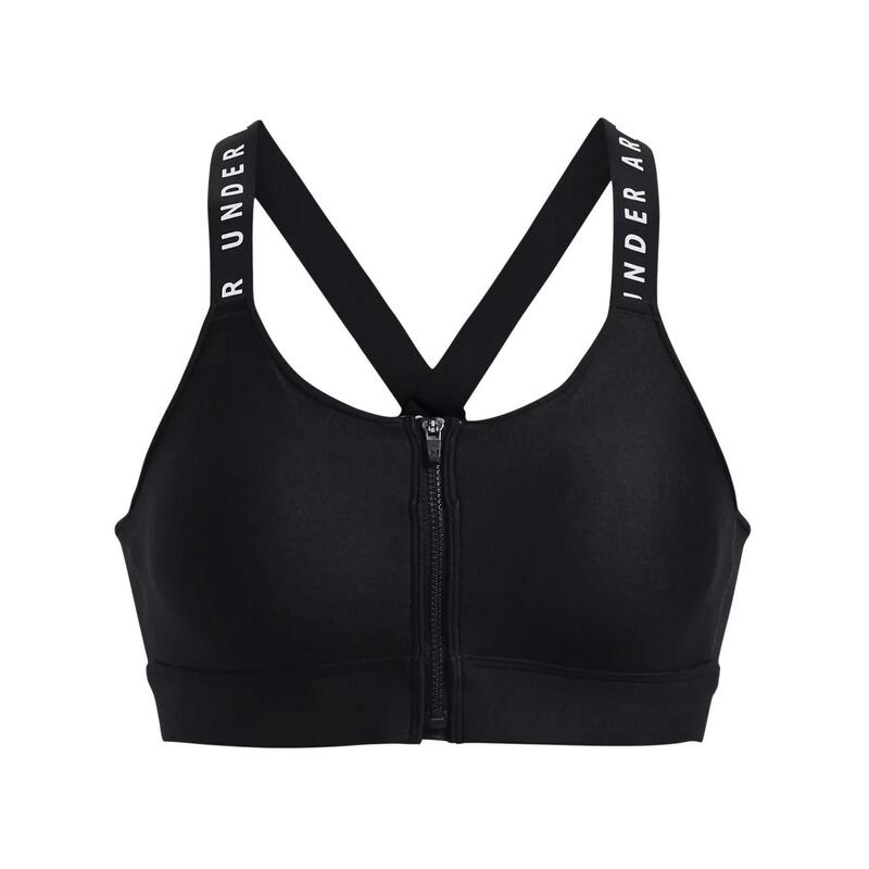 Sutien pentru sport Ua W Infinity High Bra Zip - negru femei