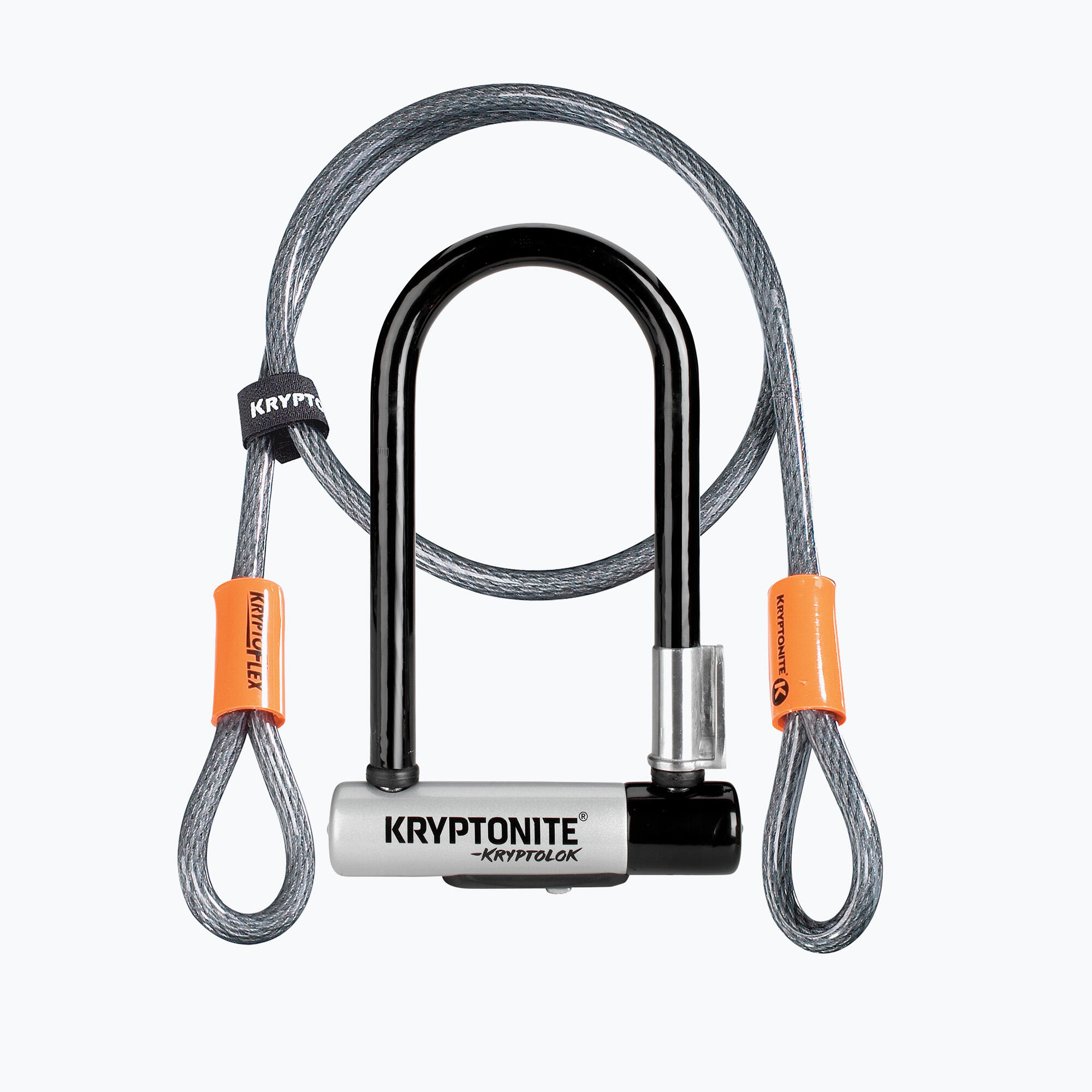 Kryptonite Kryptolok Mini U-Lock With 4 Foot Flex and Flexframe Bracket 2/5