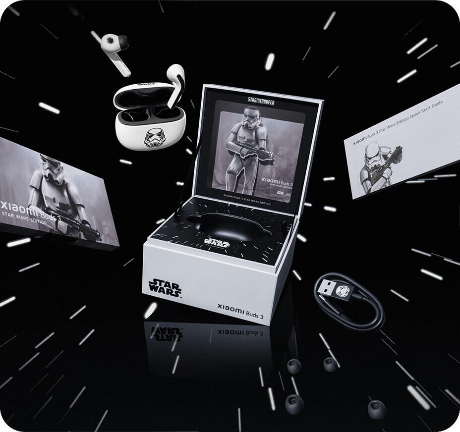 Słuchawki bezprzewodowe Xiaomi Buds 3 Star Wars Edition Stormtrooper 3/3